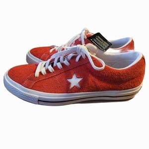 Converse One Star Ox Red Suede Men's New Sneakers